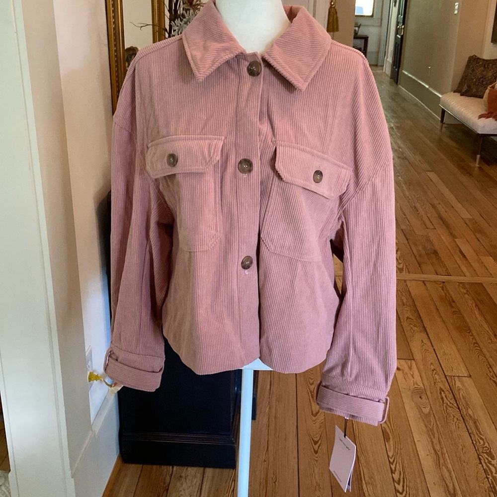 AVEC LES FILLES
RELAXED CORDUROY SHACKET size Large